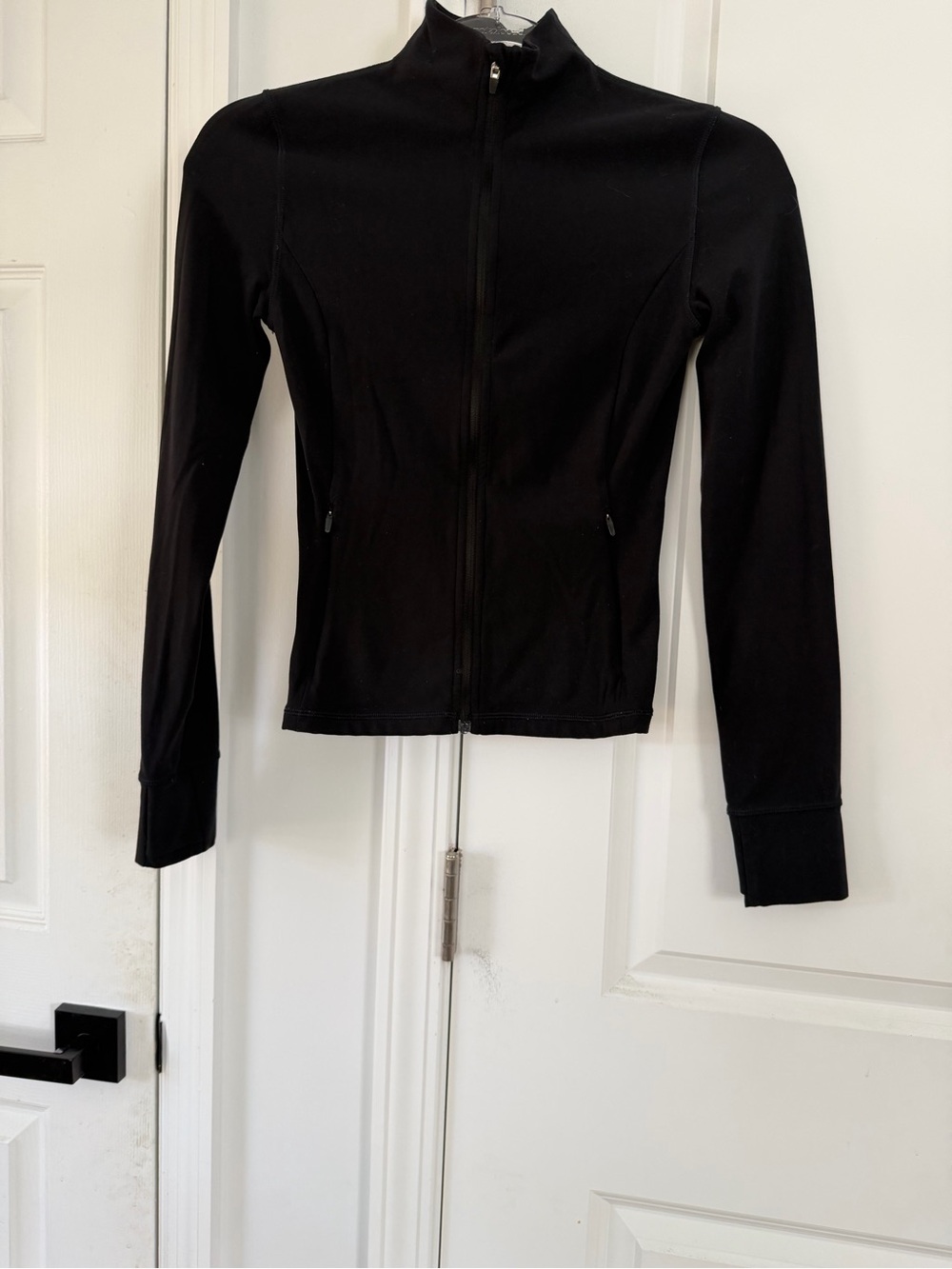 Aritzia Black Women's Zip-Up Jacket - Unbranded